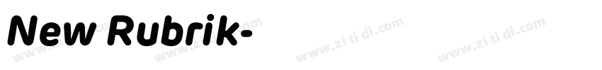 New Rubrik字体转换
